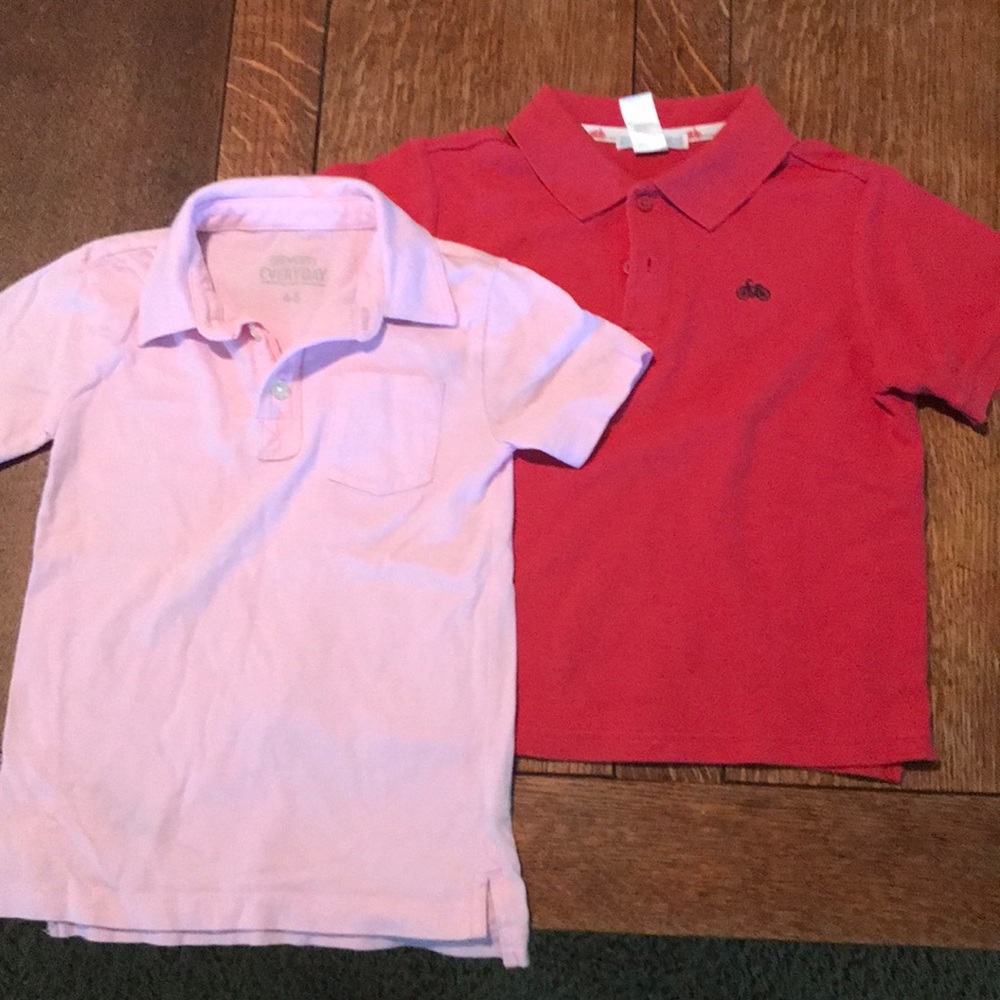 Little Boy polos size 4-5 excellent condition